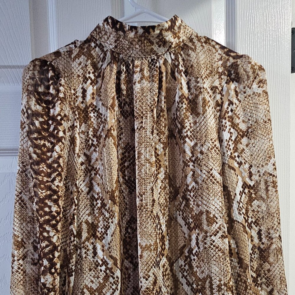 H&M Women's Snake Satin Blouse
